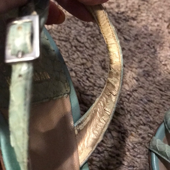 Stuart Weitzman Mint Green Strappy Heels - Picture 6 of 8